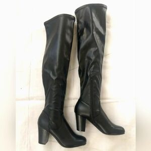 Kenneth Cole Reaction Women's Free Love Over The Knee Boots Black Size 8.5